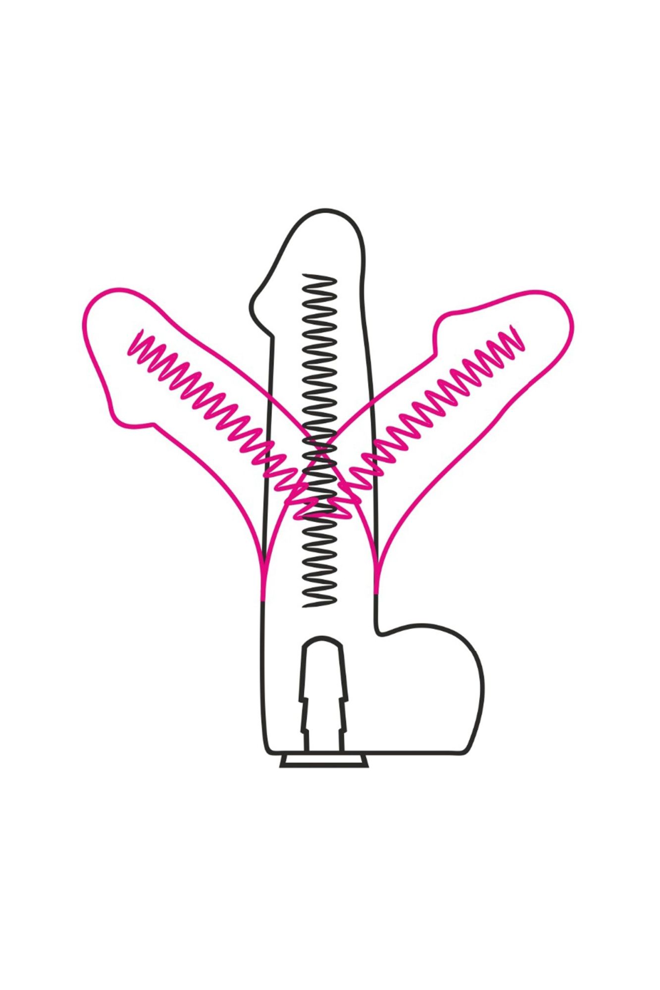 фаллоимитатор неоскин на присоске flex & fix sistem lovetoy, tpr, телесный, 21 см в Сочи