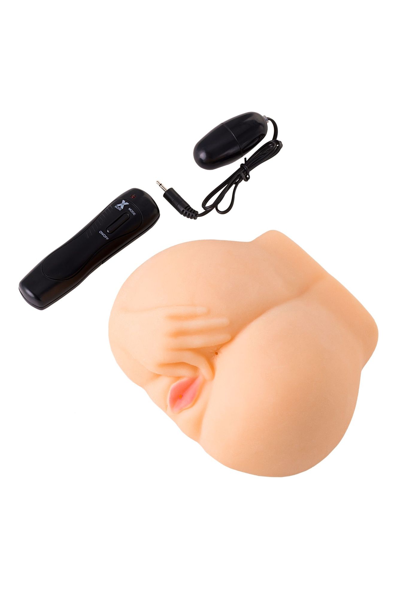 мастурбатор реалистичный toyfa juicy pussy chantal с вибрацией, вагина и анус, tpr, телесный, 14,5 с в Сочи