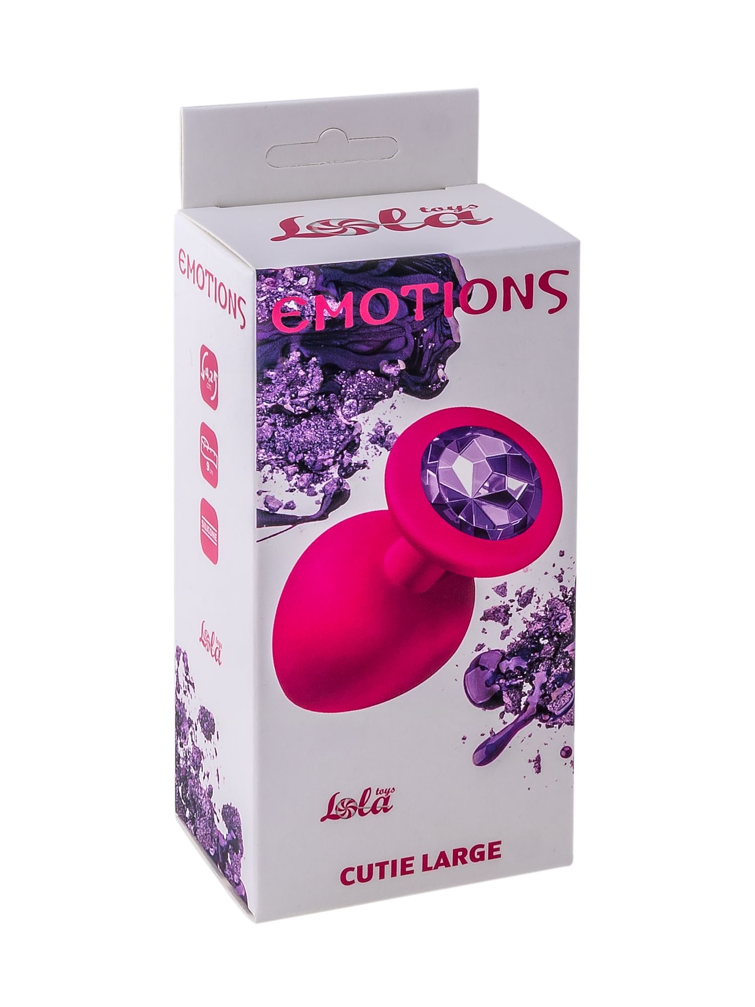 анальная пробка emotions cutie large pink dark purple crystal 4013-02lola в Сочи
