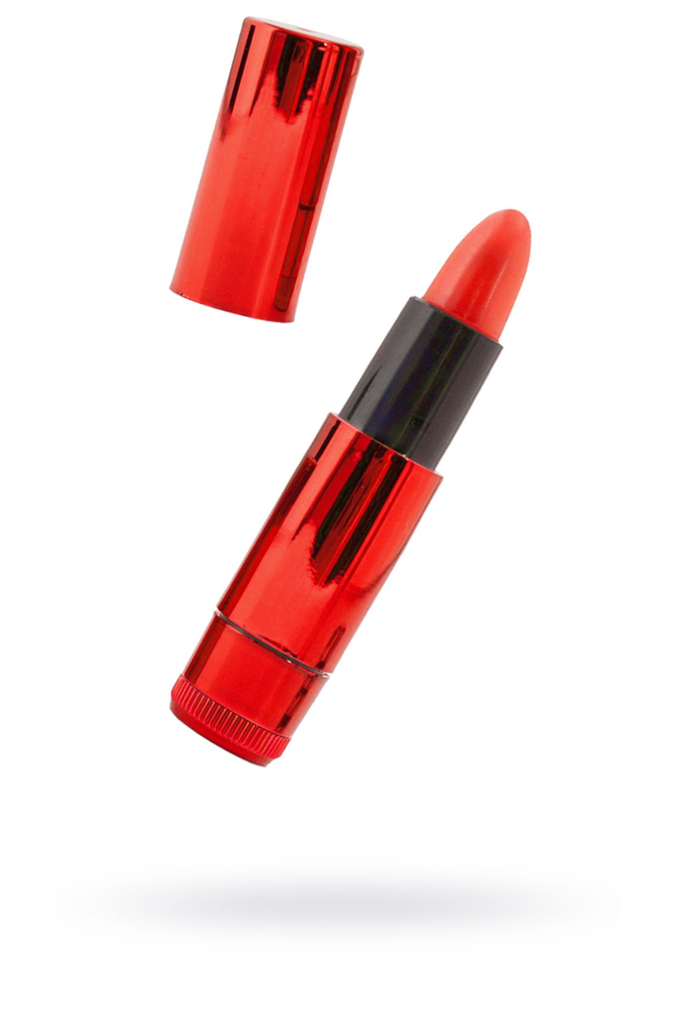 вибромассажер black&red by toyfa «помада», силикон, красный, 9 см в Сочи