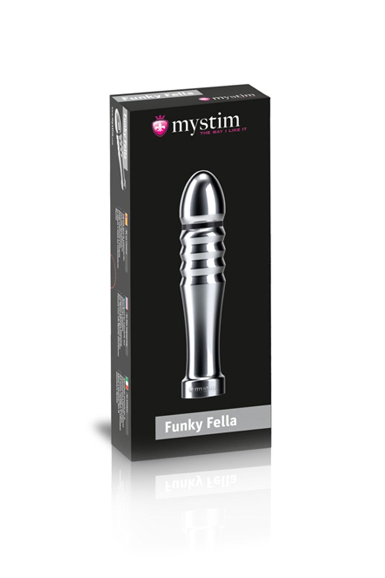 фаллоимитатор mystim funky fella, электростимуляция, хирургическая сталь, серебряный, 13 см в Сочи