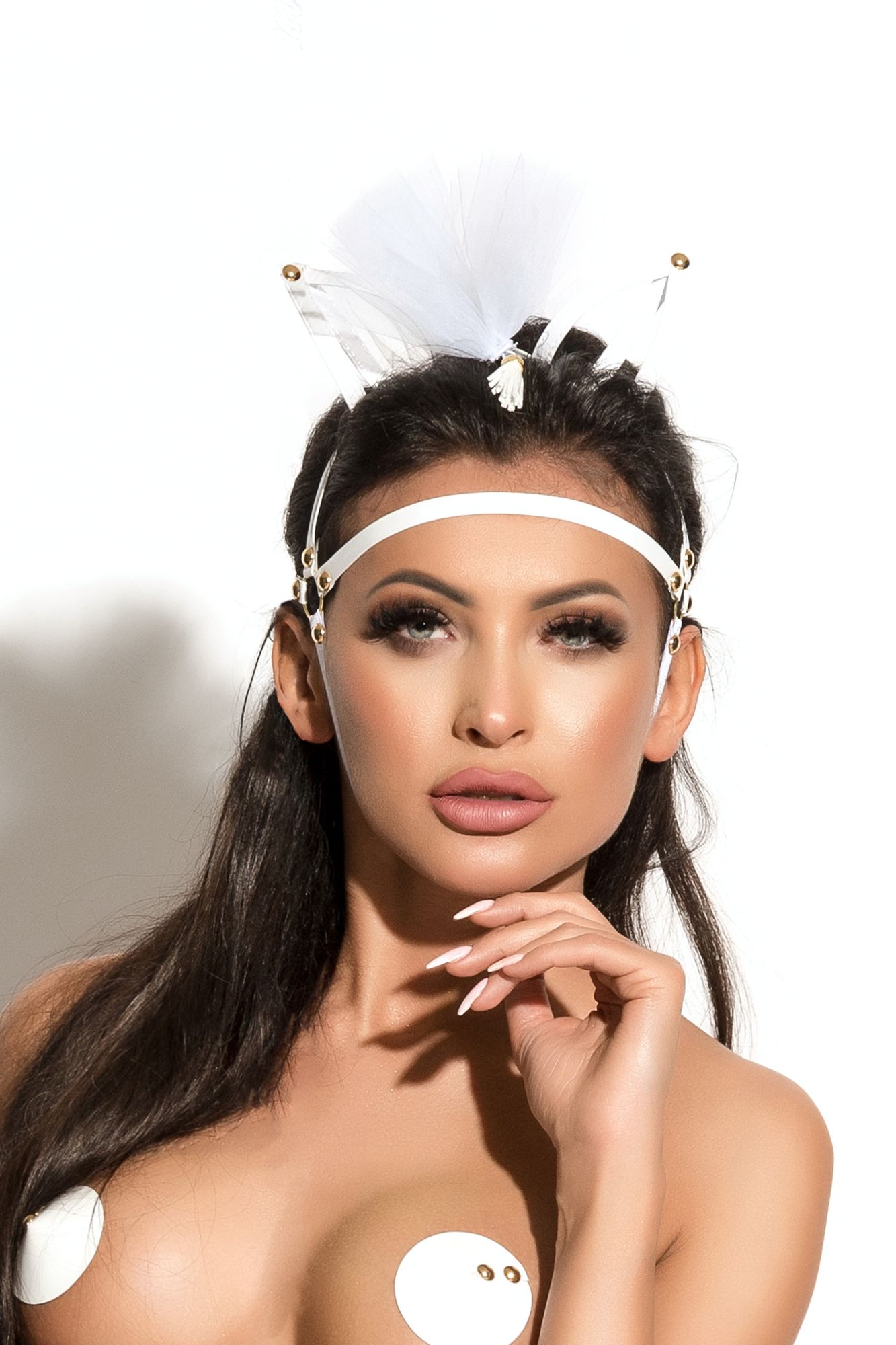 маска с ушками me seduce queen of hearts allure, белая, os в Сочи