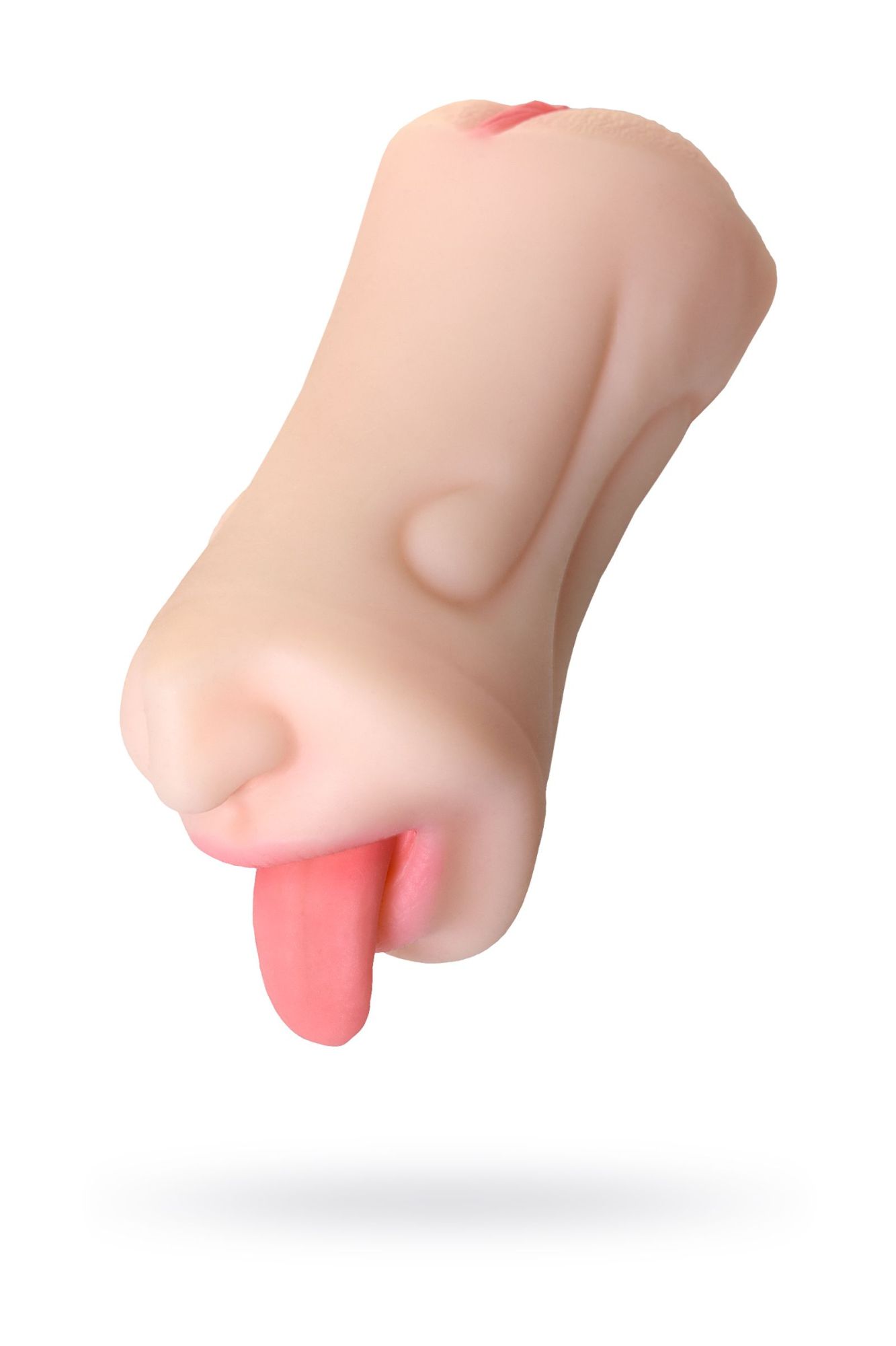 мастурбатор реалистичный toyfa juicy pussy fruity tongue, рот и вагина, tpe, телесный,19 см в Сочи