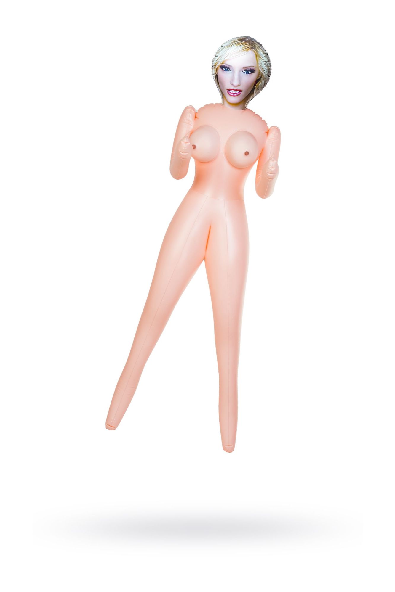 кукла надувная dolls-x by toyfa cecilia, блондинка, с двумя отверстиями, 160 см в Сочи
