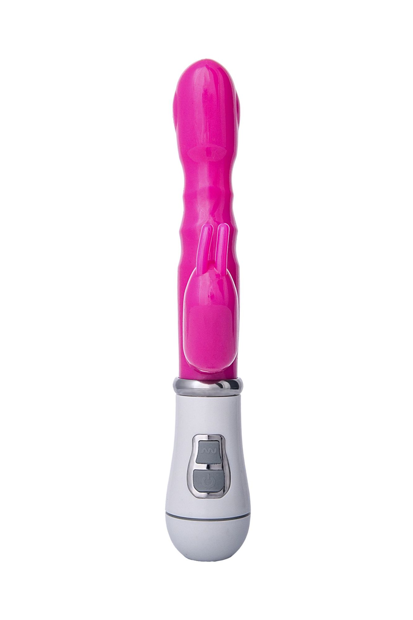 вибратор с клиторальным стимулятором a-toys by toyfa, tpe, розовый, 20 см в Сочи