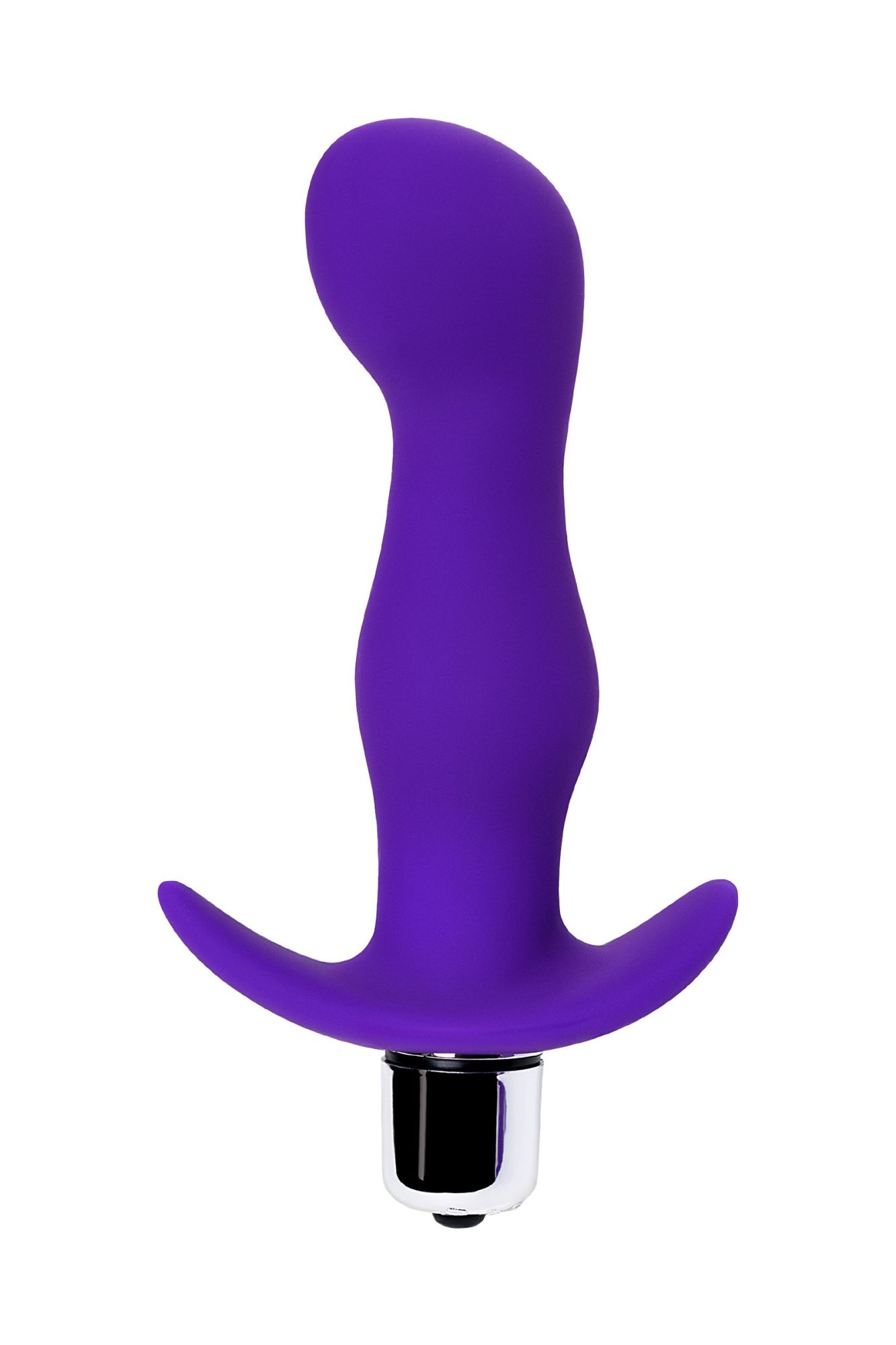 анальная пробка с вибрацией a-toys by toyfa kamet, размер m, силикон, фиолетовая, 12,9 см в Сочи