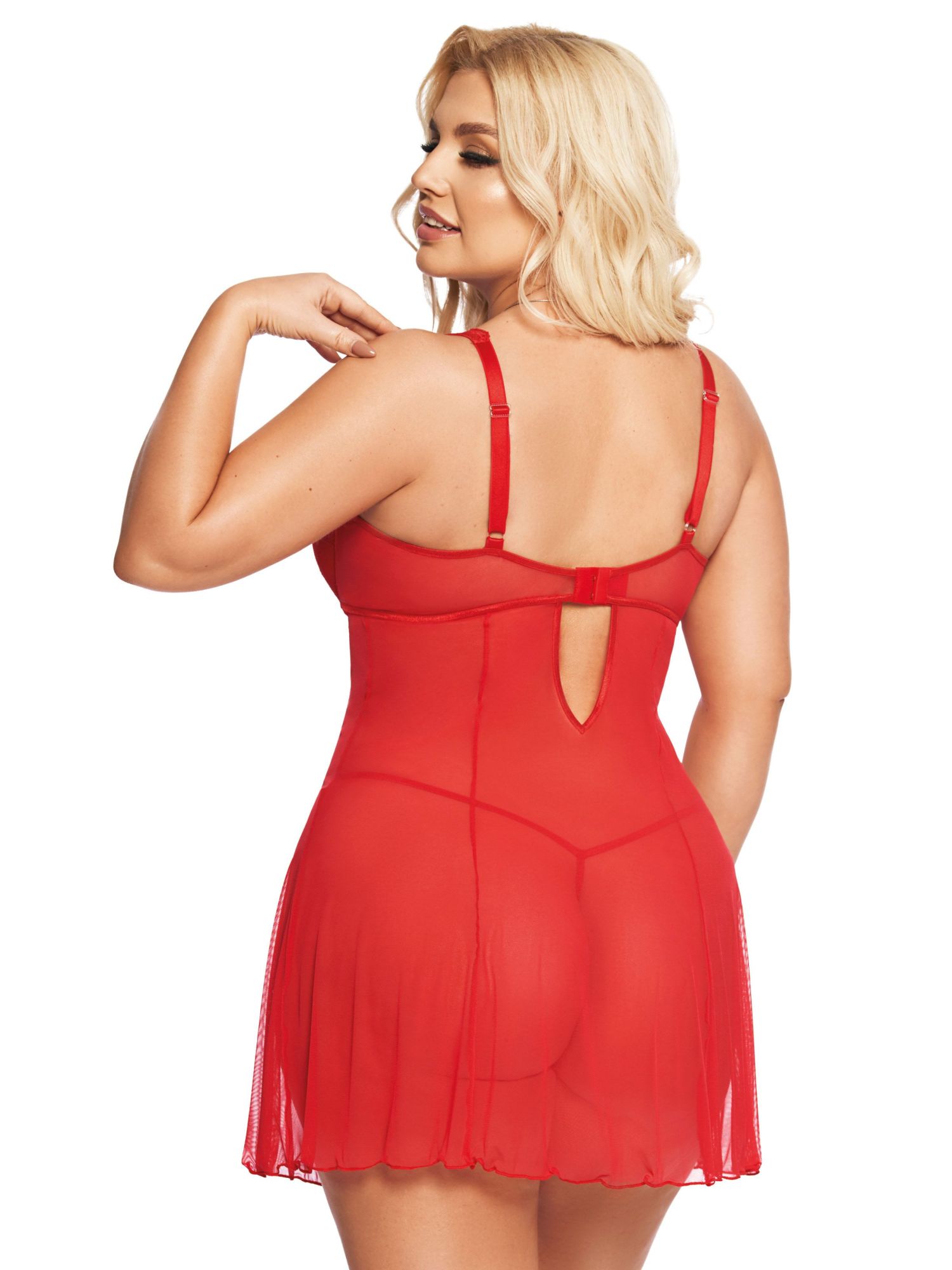 Эротическое комбинация и стринги softline collection berta, красный, xxl в Сочи