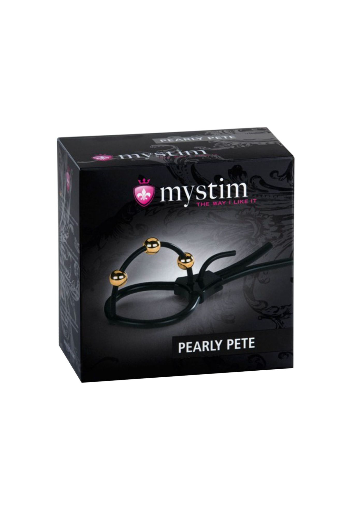 электросбруя mystim pearly pete, силикон, черный, 14 см в Сочи