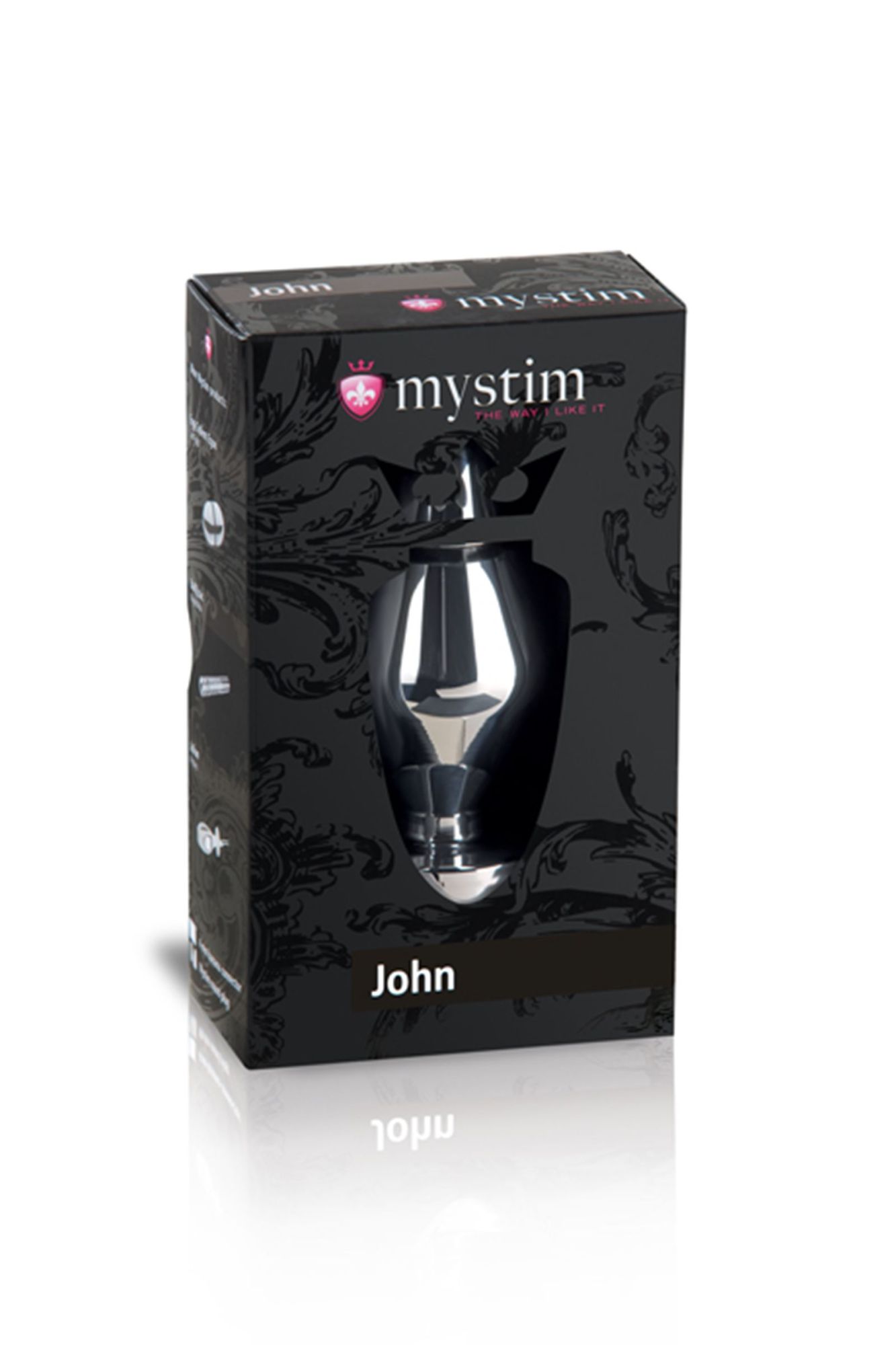 анальная пробка mystim john l, электростимуляция, хирургическая сталь, серебряная, 10,5 см, ø 5 см в Сочи