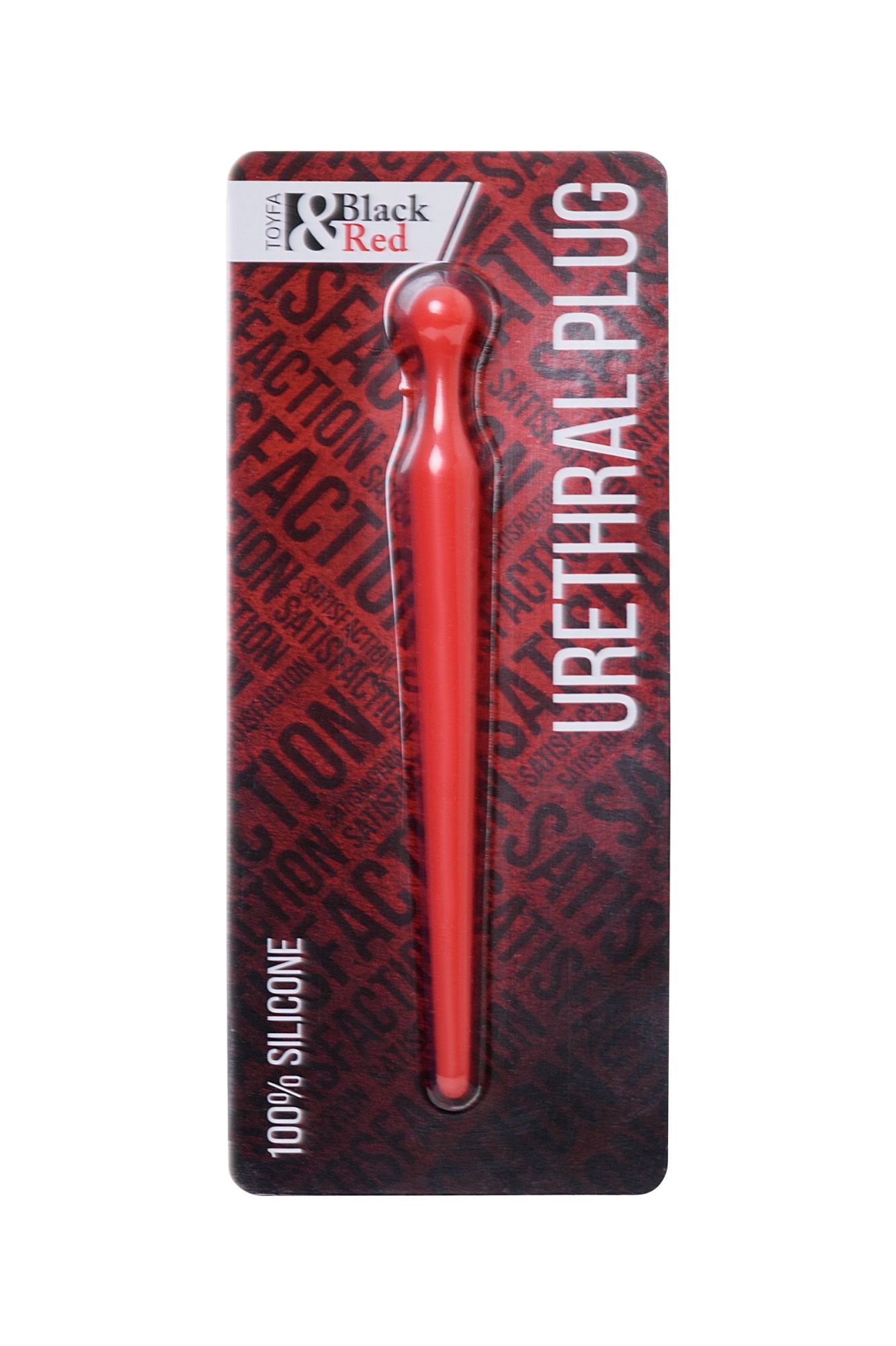 уретральный плаг black&red by toyfa, силикон, красный, 10 см в Сочи