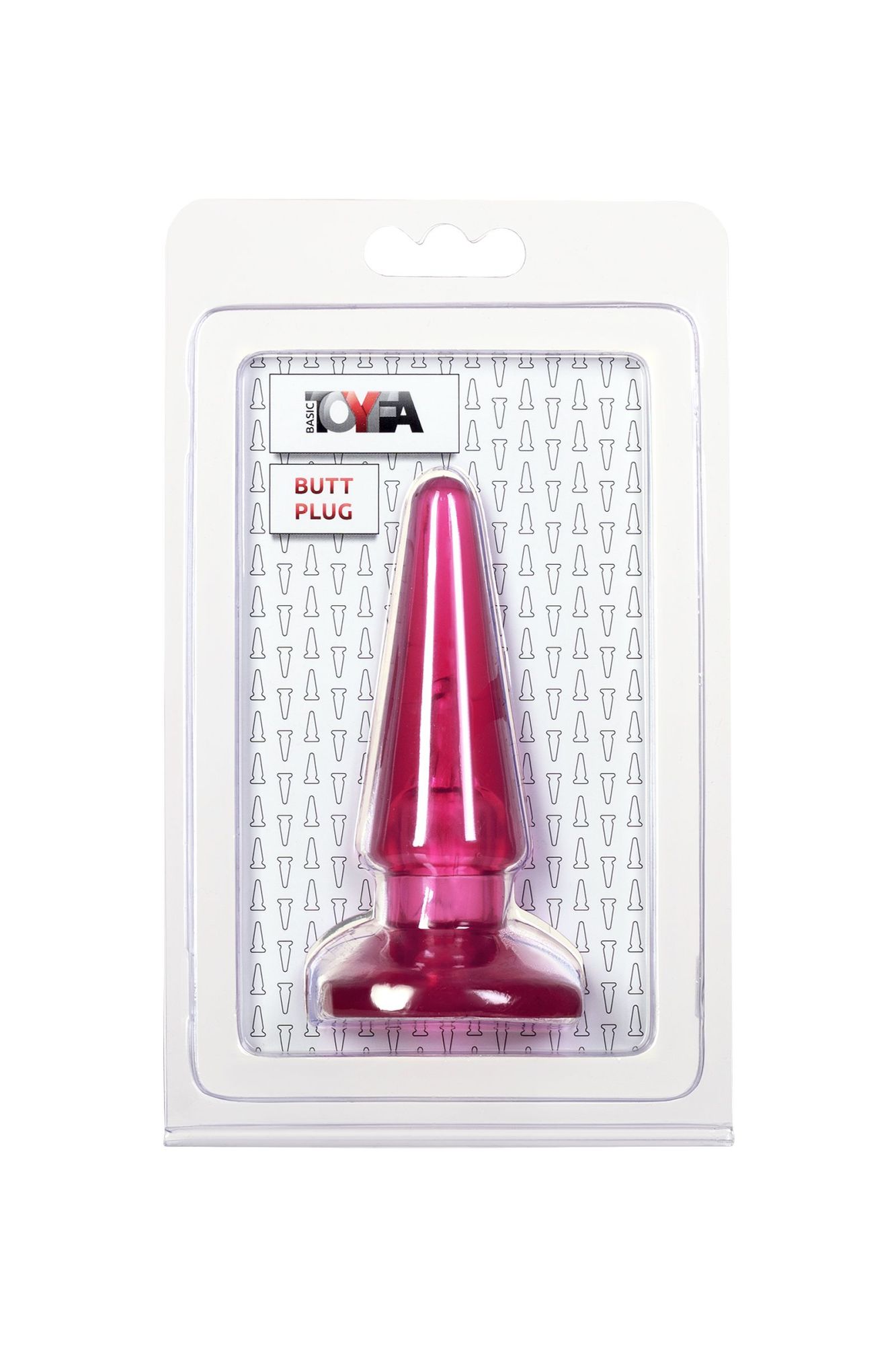 анальная втулка toyfa basic, pvc, розовый, 9,5 см в Сочи