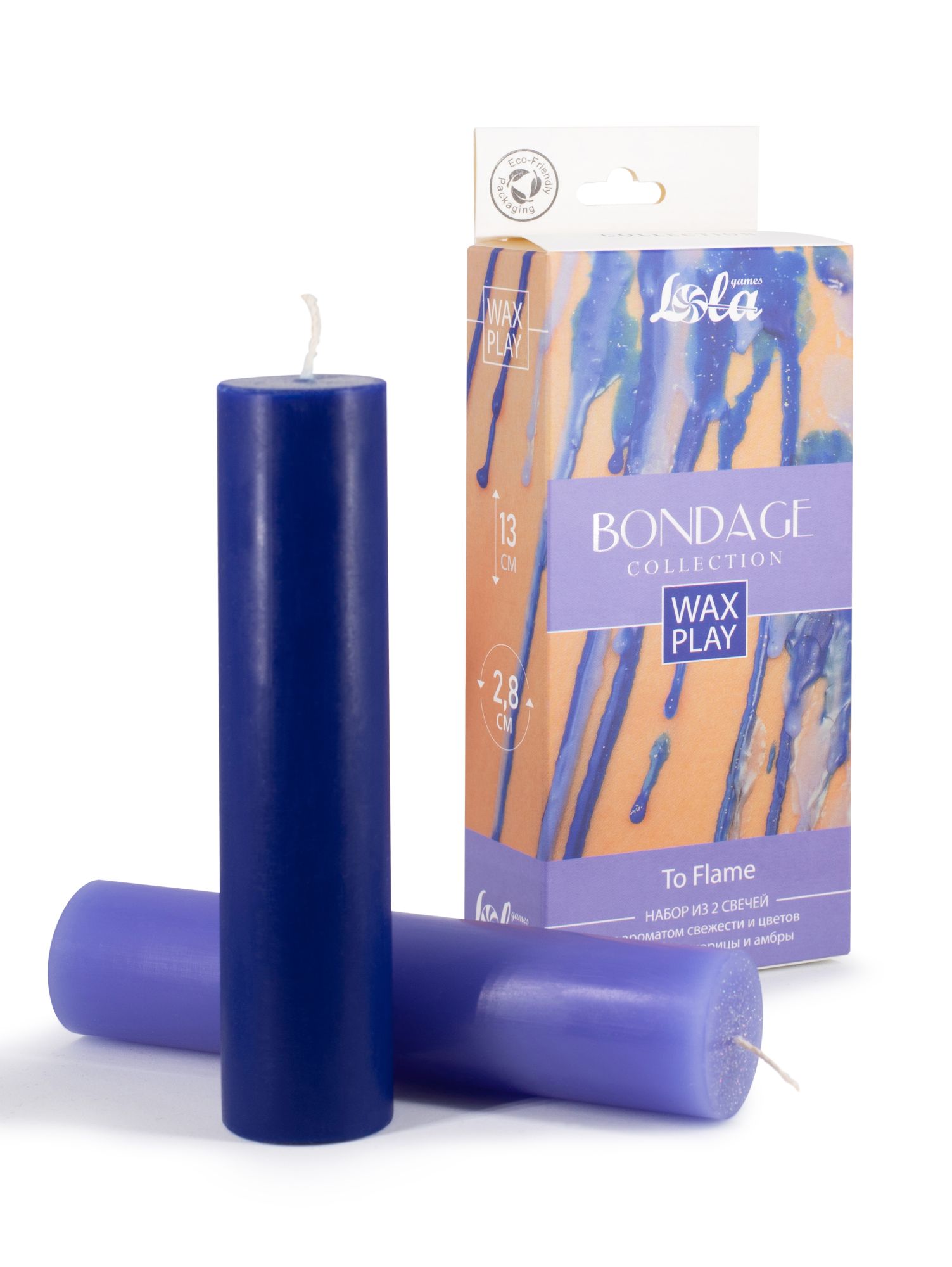 набор из 2 wax play свечей bondage to flame 1067-02lola в Сочи