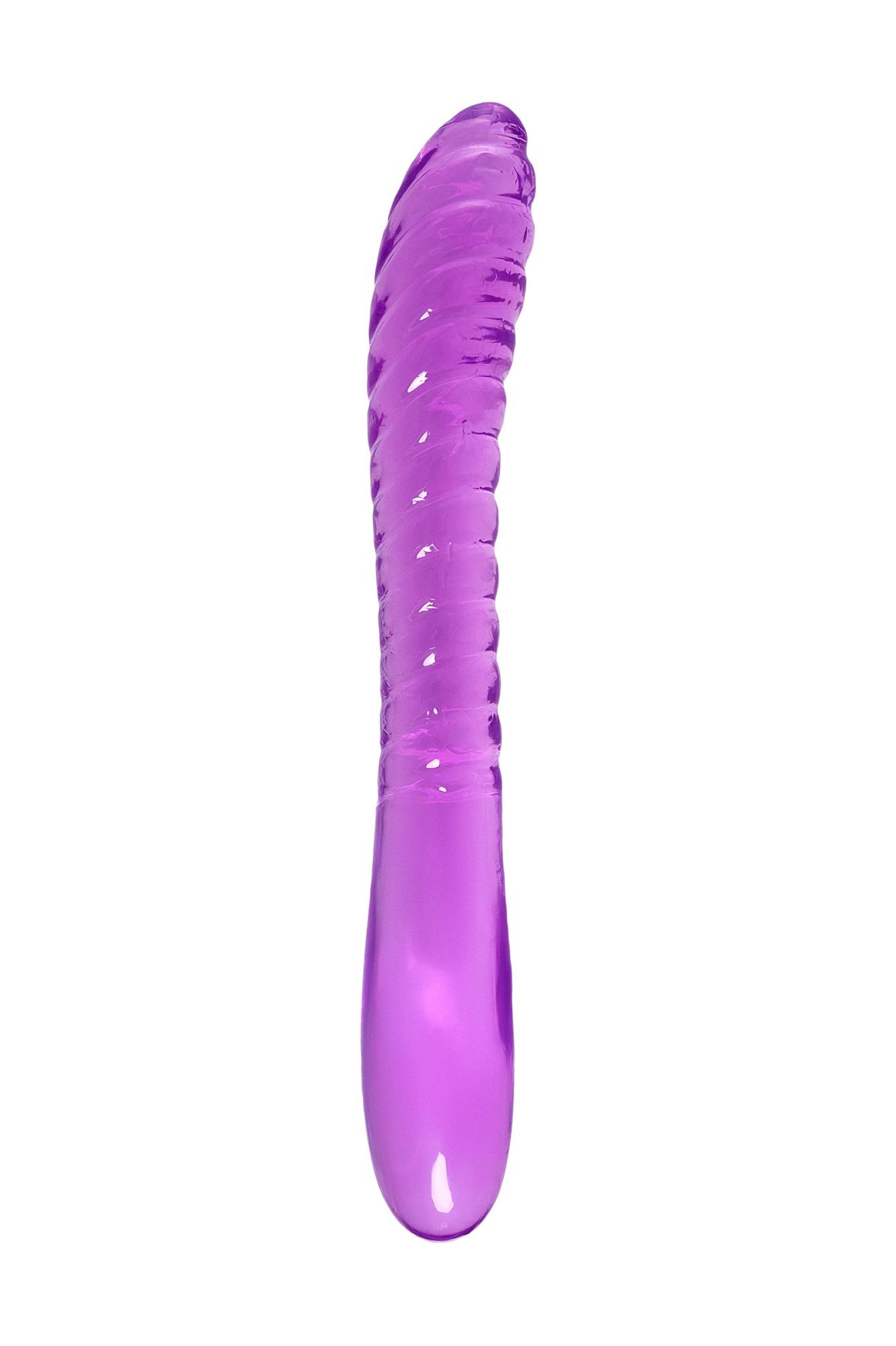 двусторонний фаллоимитатор a-toys by toyfa frica, tpe, фиолетовый, 23 см в Сочи