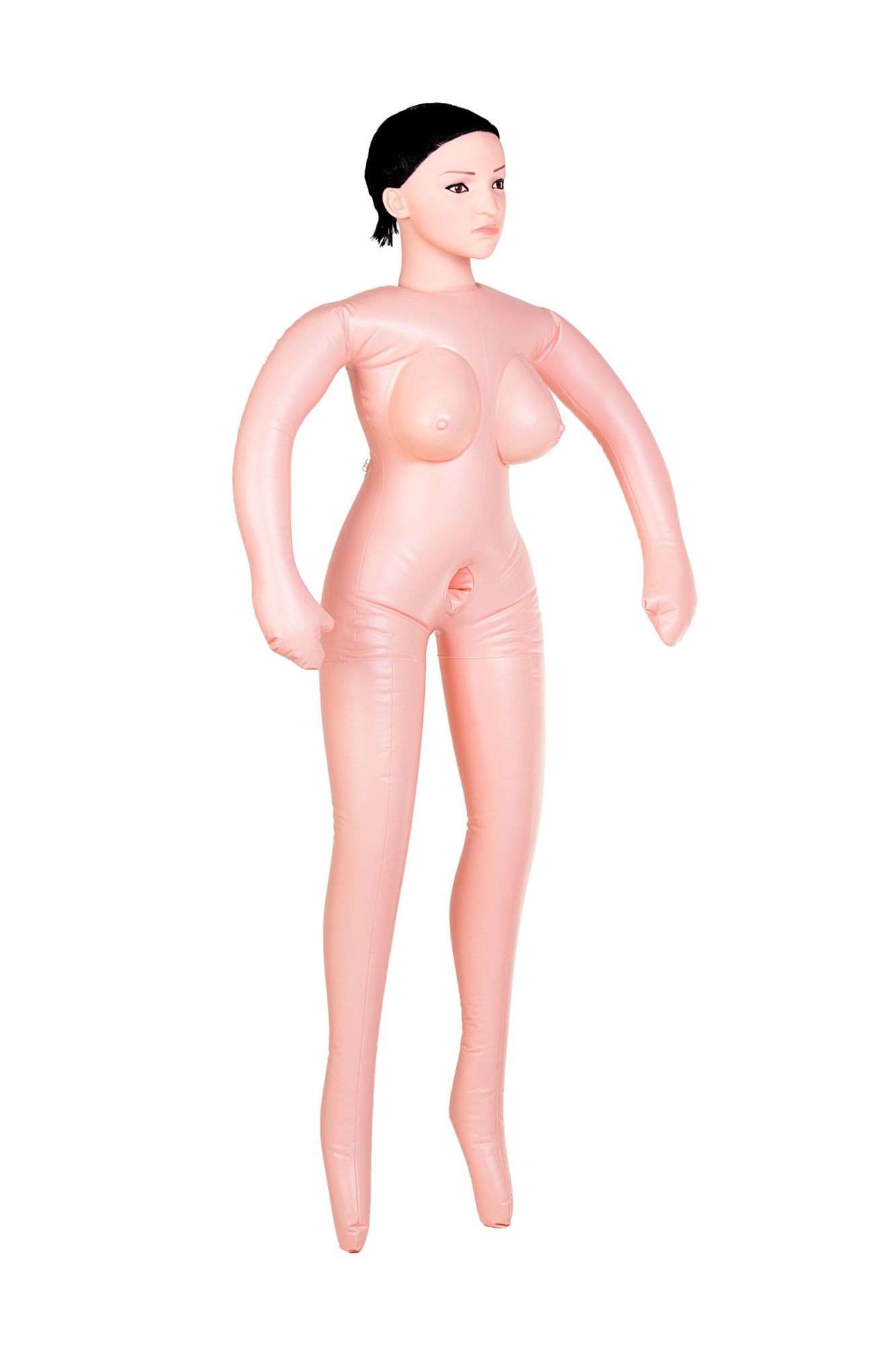 кукла надувная dolls-x by toyfa nurse emilia, реалистичная голова,брюнетка, с двумя отверстиями в Сочи