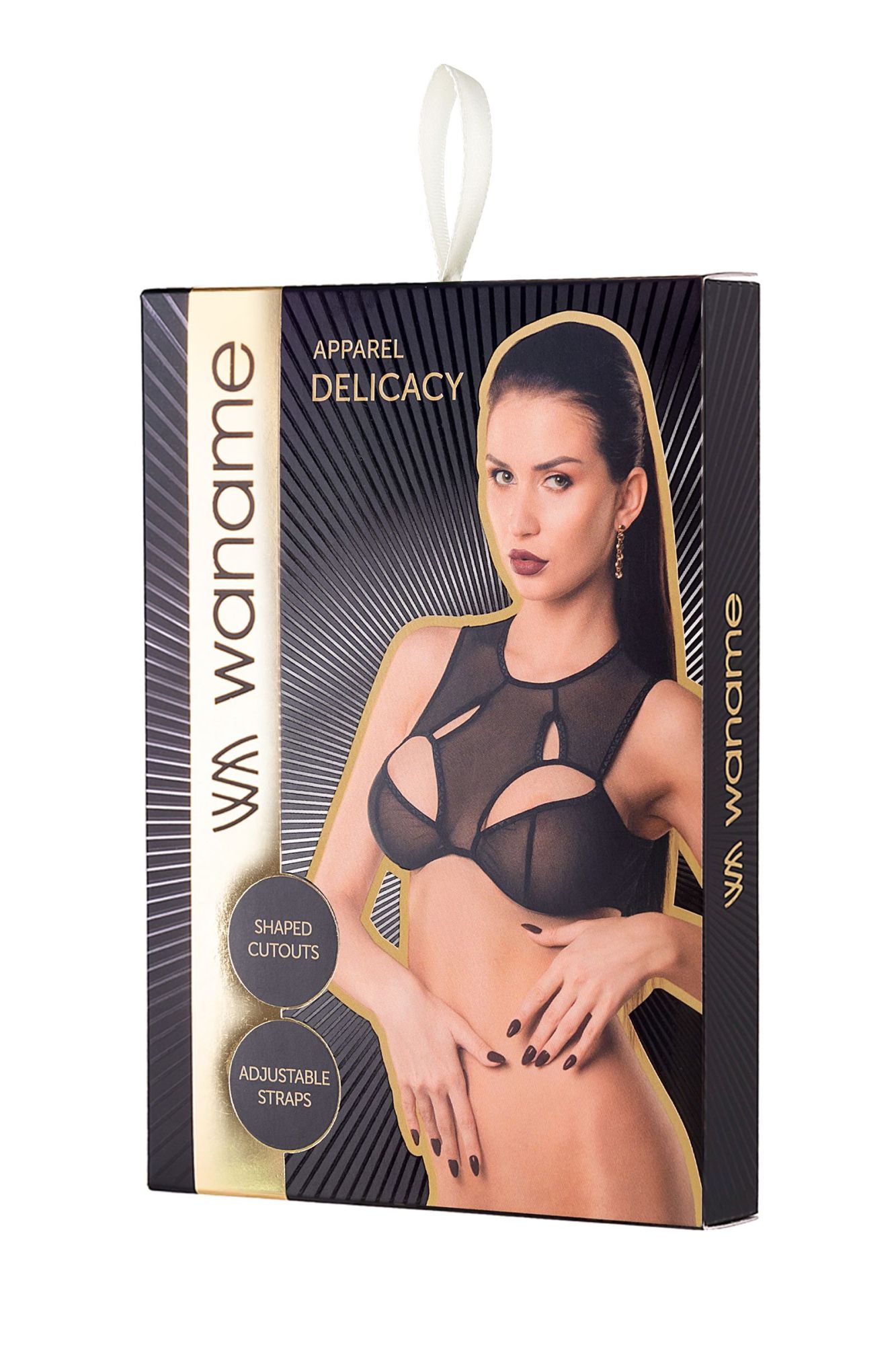Эротическое бралетт waname delicacy c фигурными вырезами черный (46-48) в Сочи