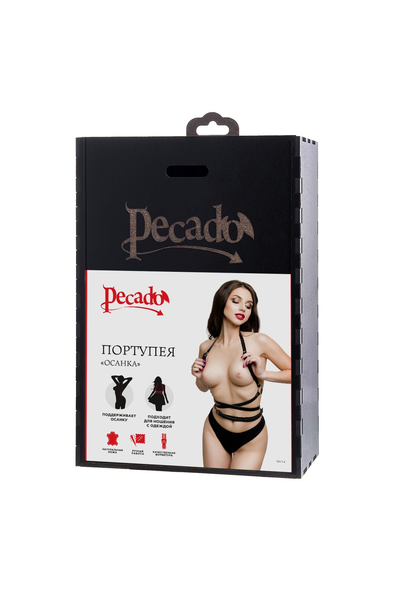 Эротическое портупея pecado bdsm, «осанка», натуральная кожа, чёрная в Сочи