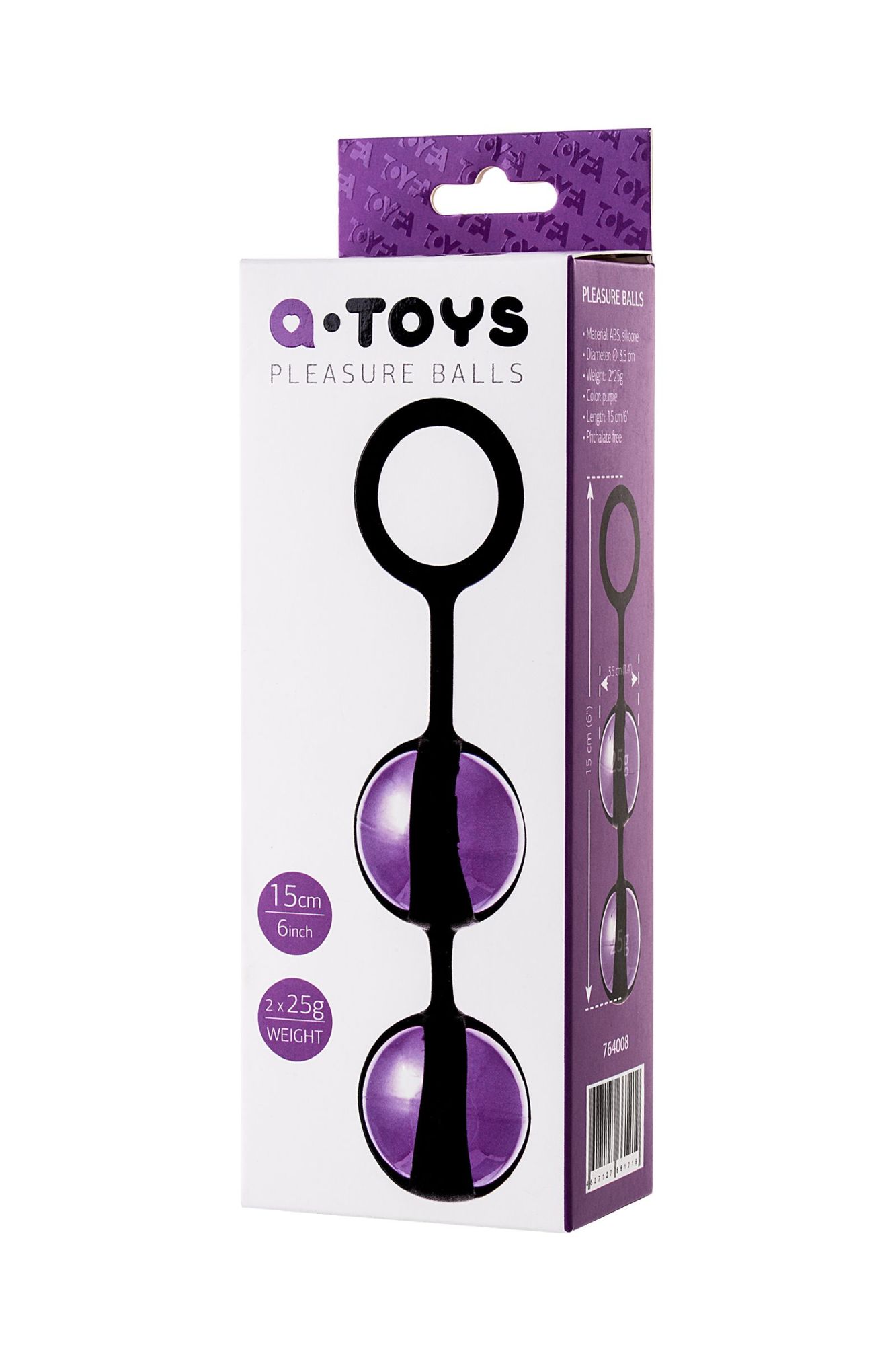 вагинальные шарики toyfa a-toys tona, abs пластик, фиолетовый, 15 см в Сочи