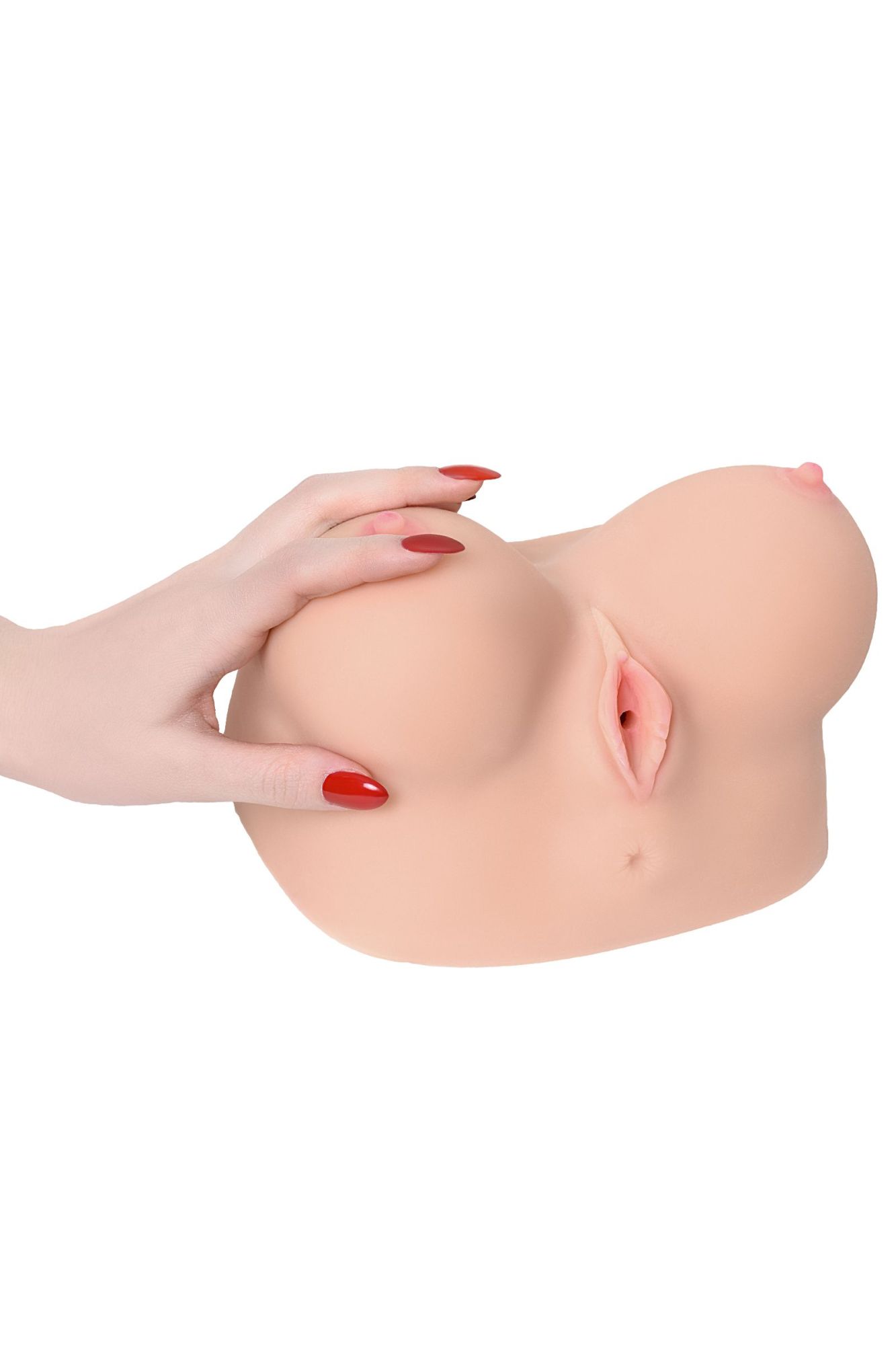 мастурбатор реалистичный kokos juliana breast с вибрацией и ротацией, tpr, телесный, 20 см в Сочи