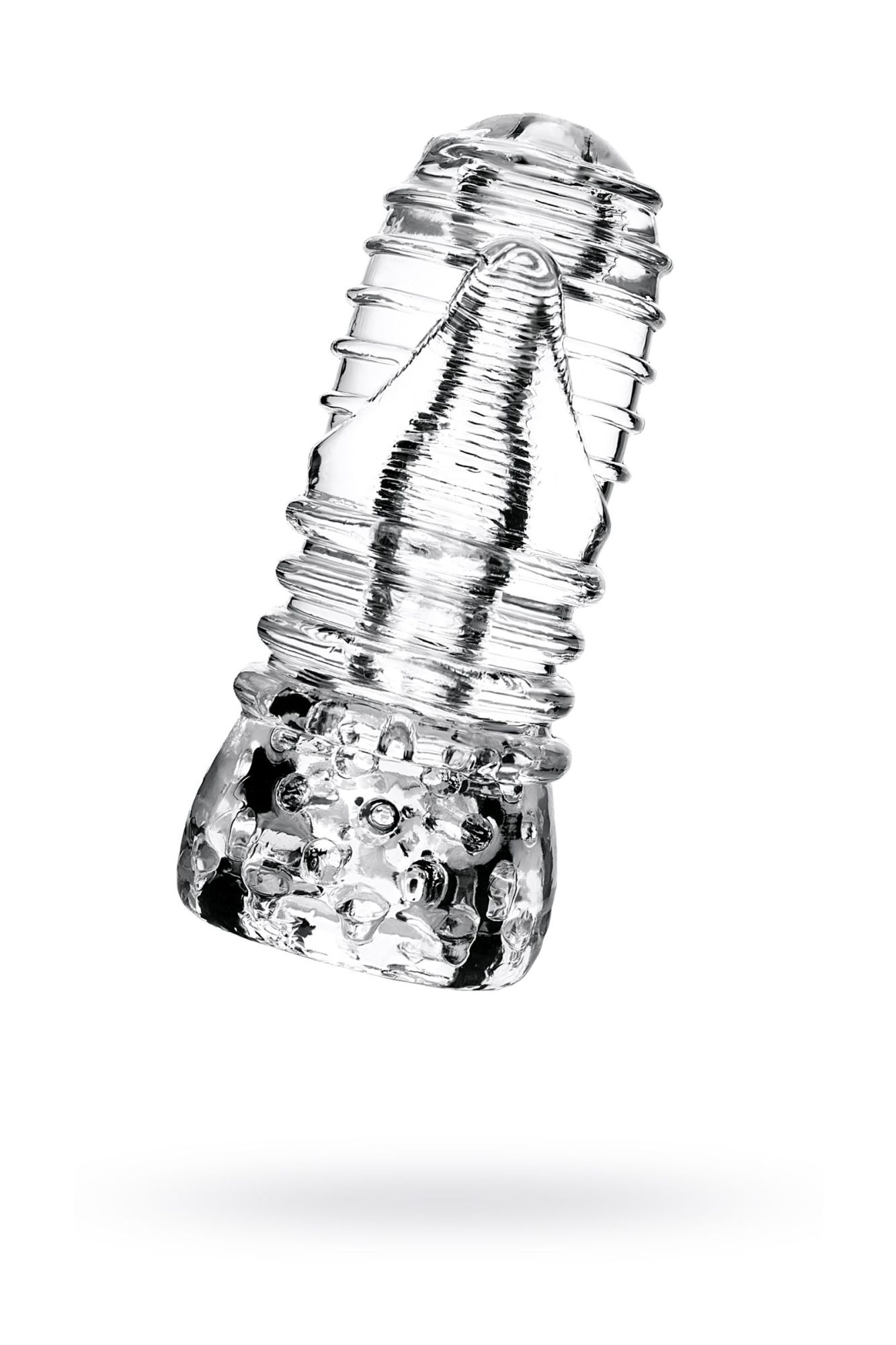мастурбатор нереалистичный lingam by toyfa savitri, tpe, прозрачный, 14 см в Сочи