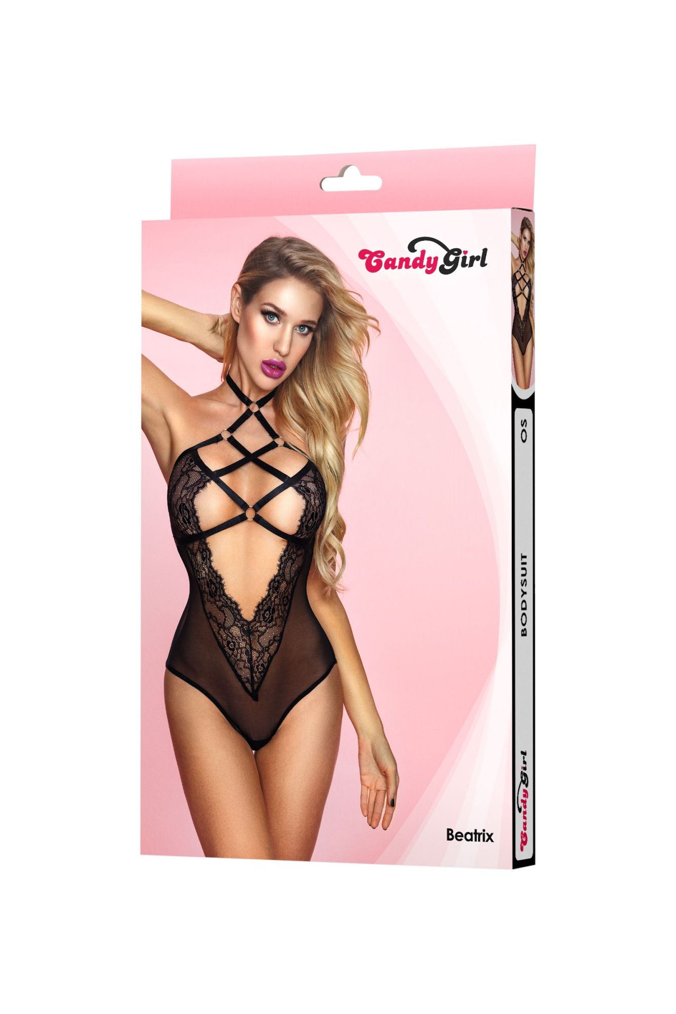 Эротическое боди candy girl beatrix черное, os в Сочи
