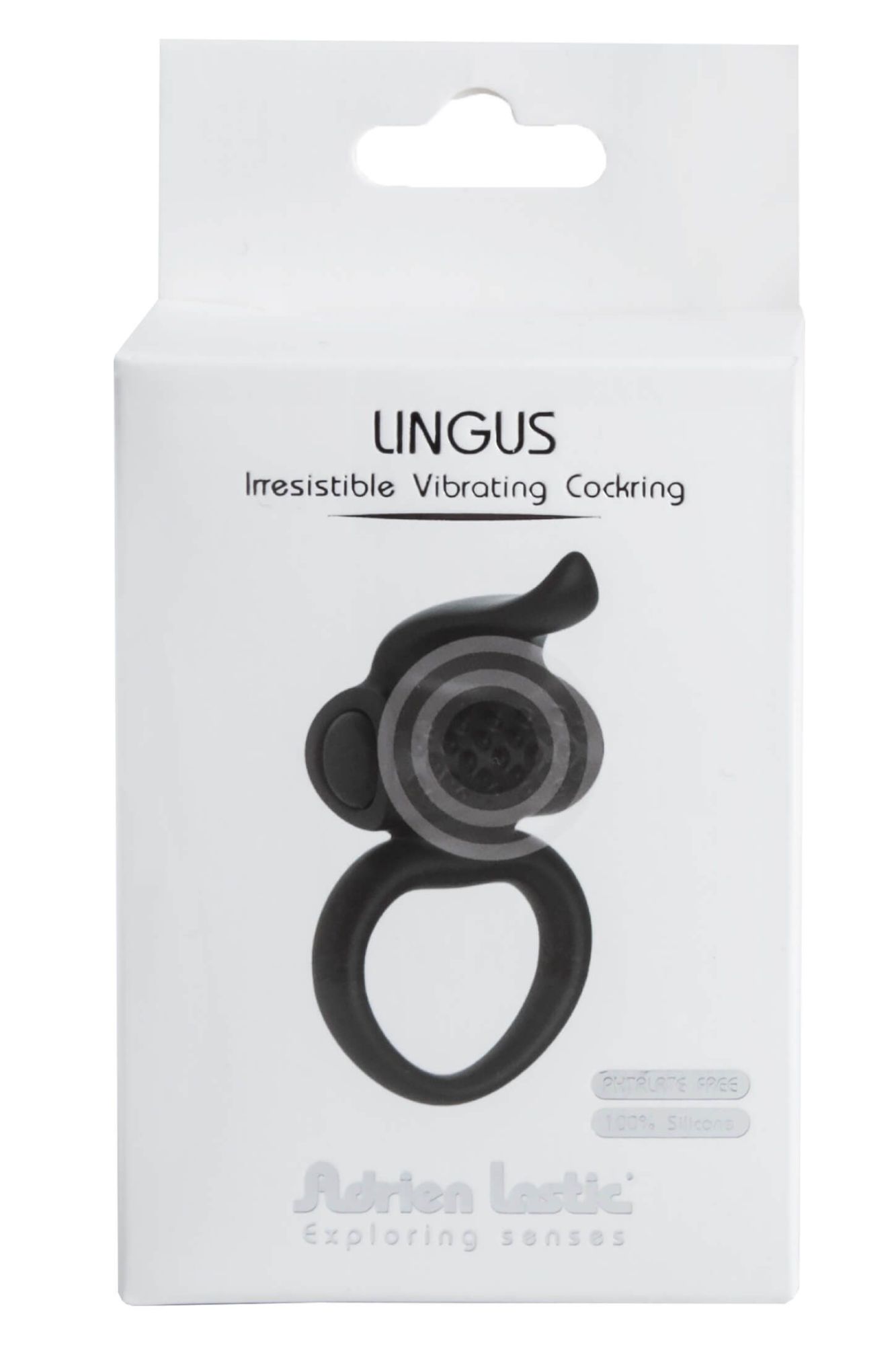 виброкольцо adrien lastic lingus, черное в Сочи