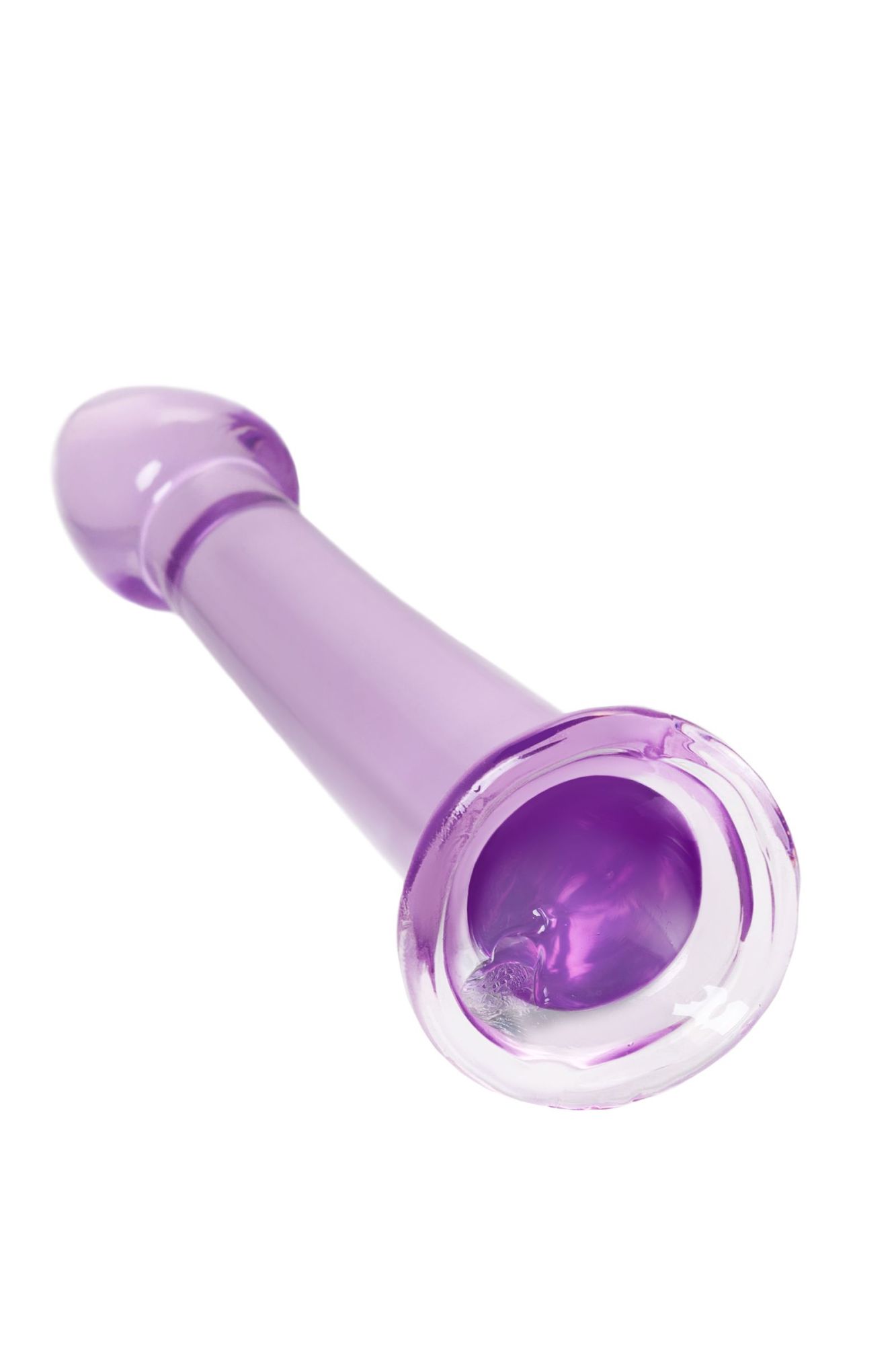 нереалистичный фаллоимитатор jelly dildo s toyfa basic, tpe, фиолетовый, 15,5 см в Сочи