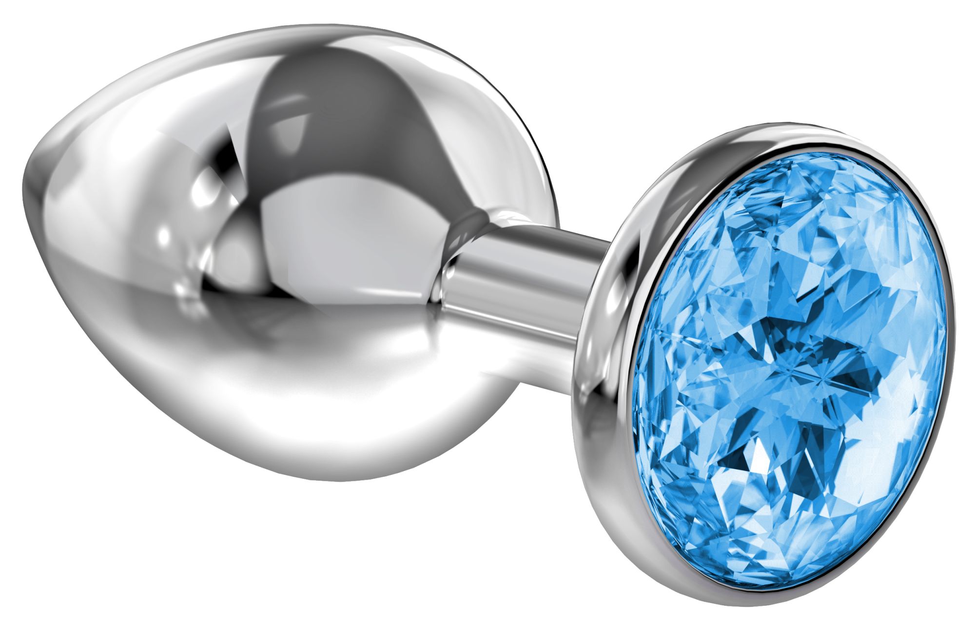 анальная пробка diamond light blue sparkle large 4010-04lola в Сочи