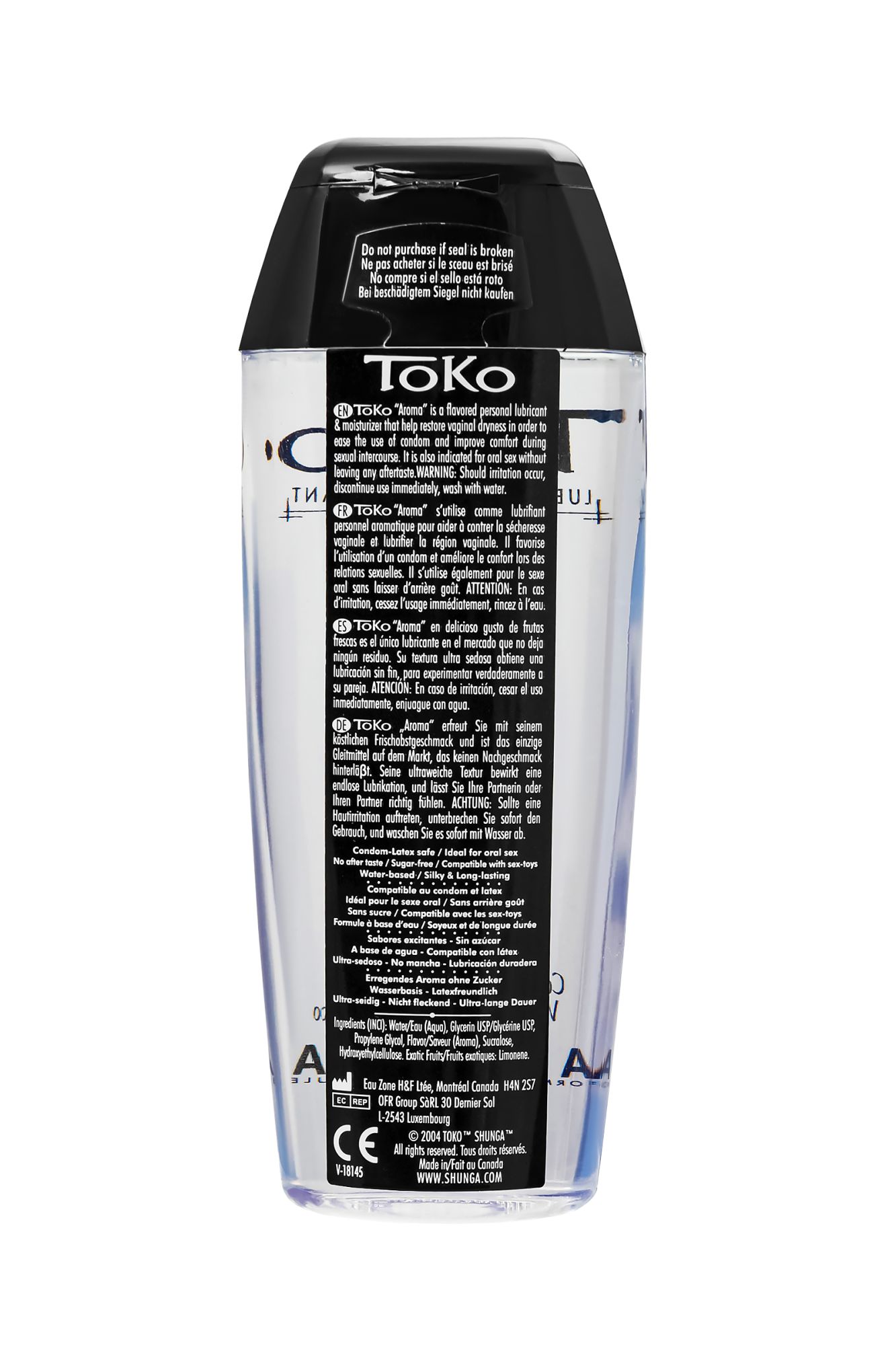 лубрикант shunga toko aroma на водной основе, кокос, 165 мл в Сочи