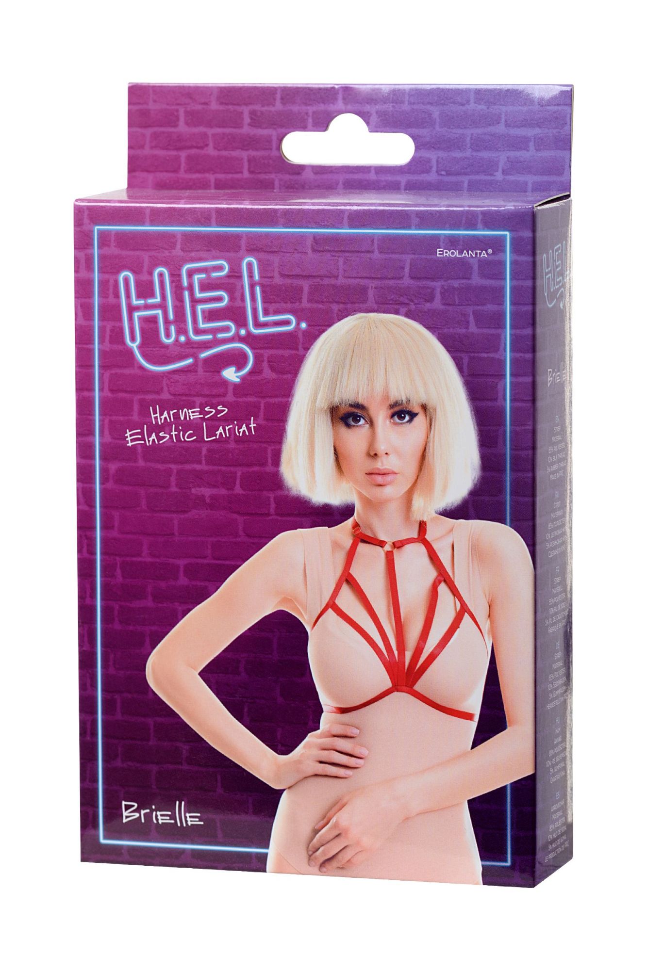 Эротическое стреп h.e.l. brielle, текстиль, красный, os в Сочи
