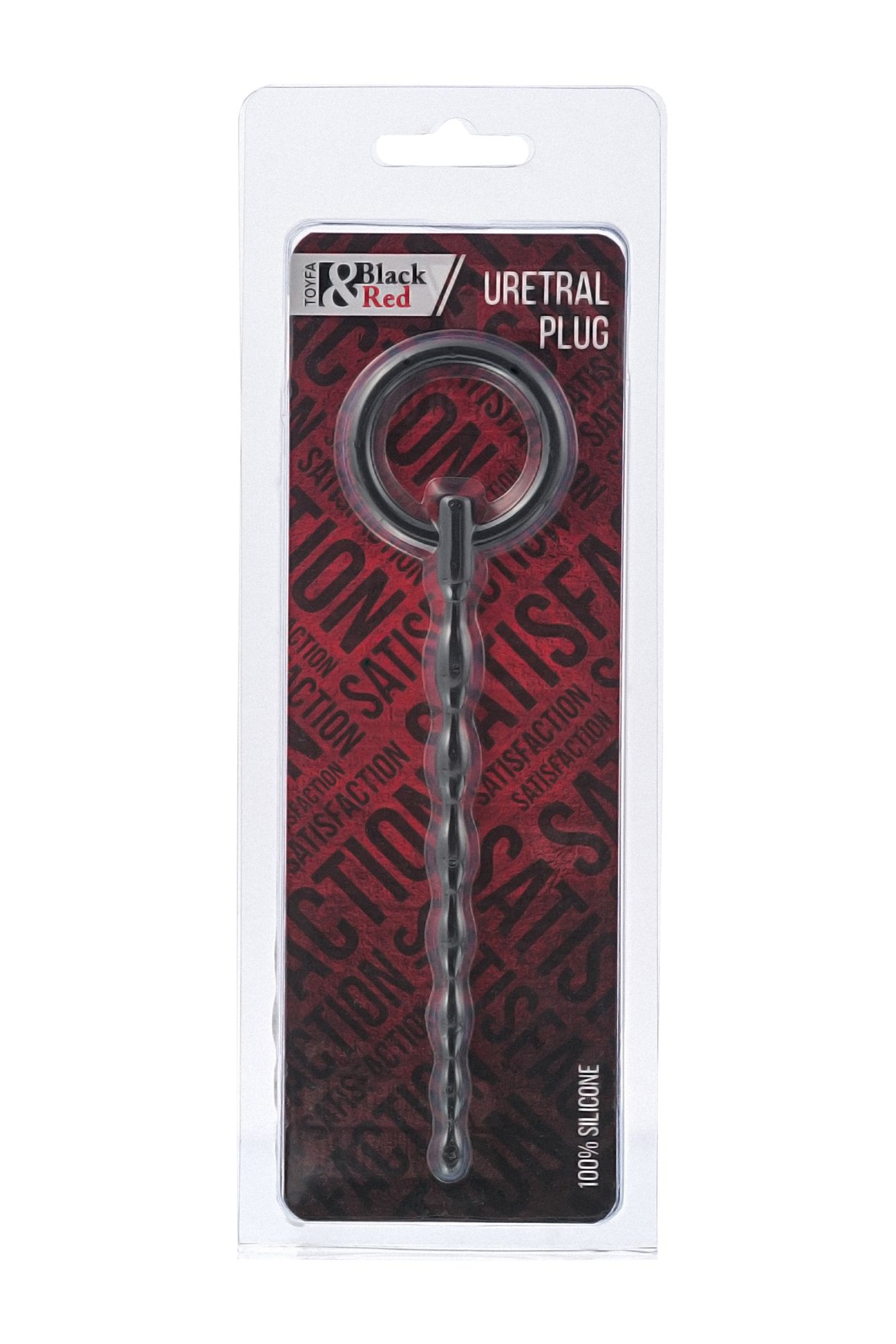 уретральный плаг black & red by toyfa, силикон, чёрный, 16 см в Сочи
