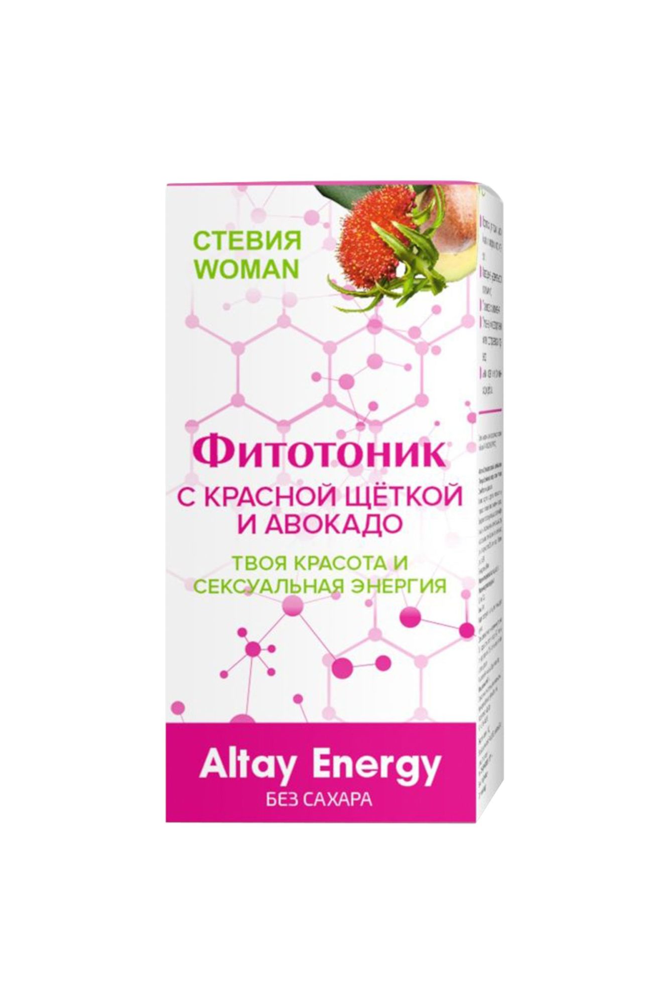 растительный сироп «фитотоник» стевия woman твоя красота и сексуальная энергия, 250 мл в Сочи