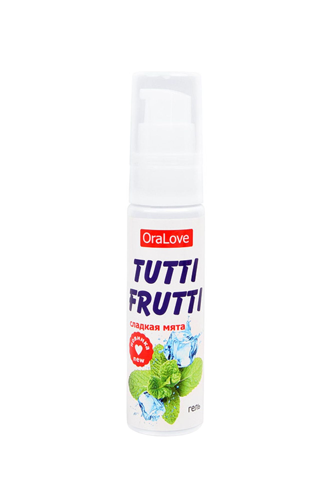 съедобная гель-смазка tutti-frutti для орального секса со вкусом сладкой мяты 30г в Сочи