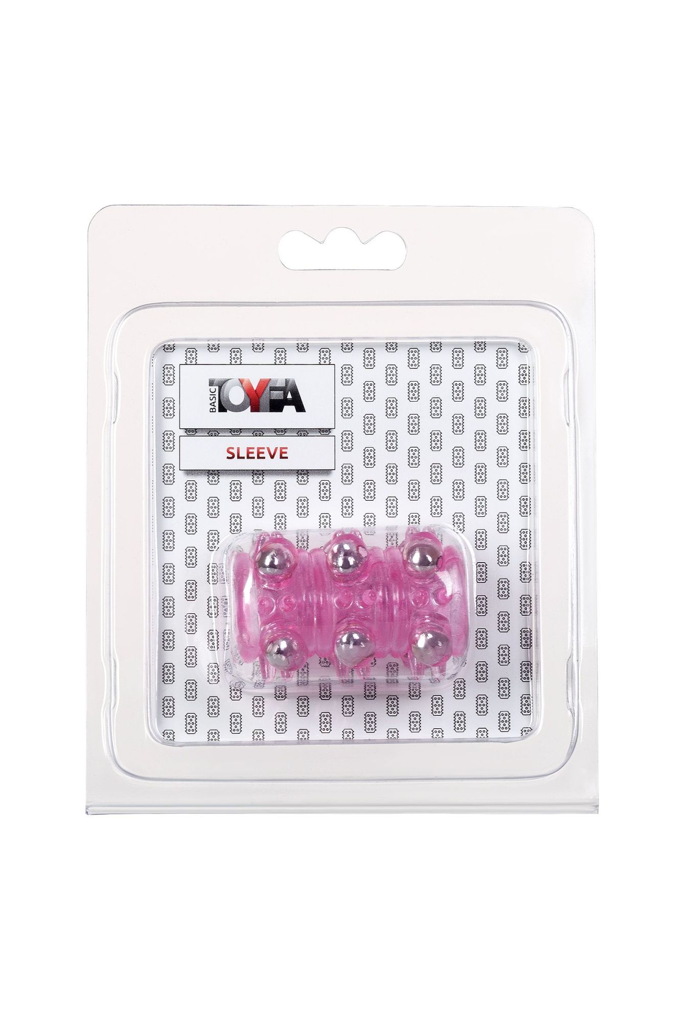 насадка с бусинками toyfa, tpe, розовая, 5 см в Сочи