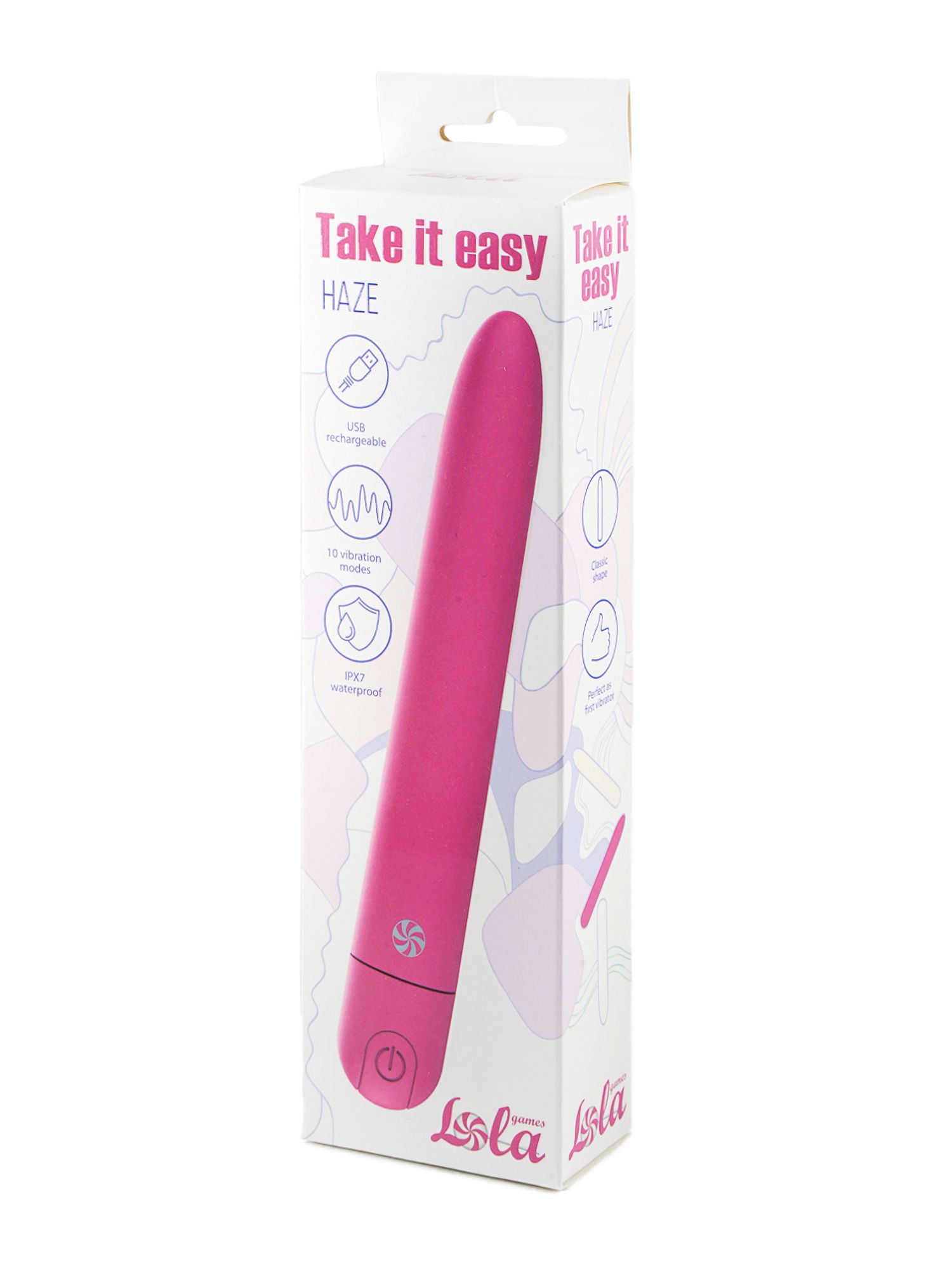 перезаряжаемый вибратор take it easy haze pink 9025-02lola в Сочи