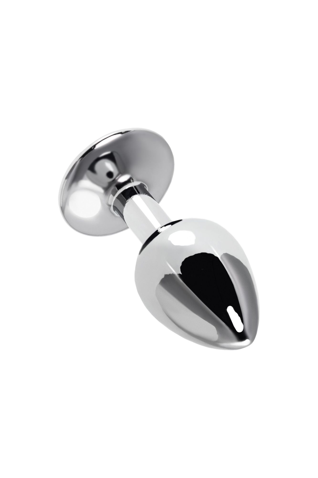 анальная втулка metal by toyfa, металл, серебристая с красной розочкой, 8 см, ø 2,7 см, 48 г в Сочи