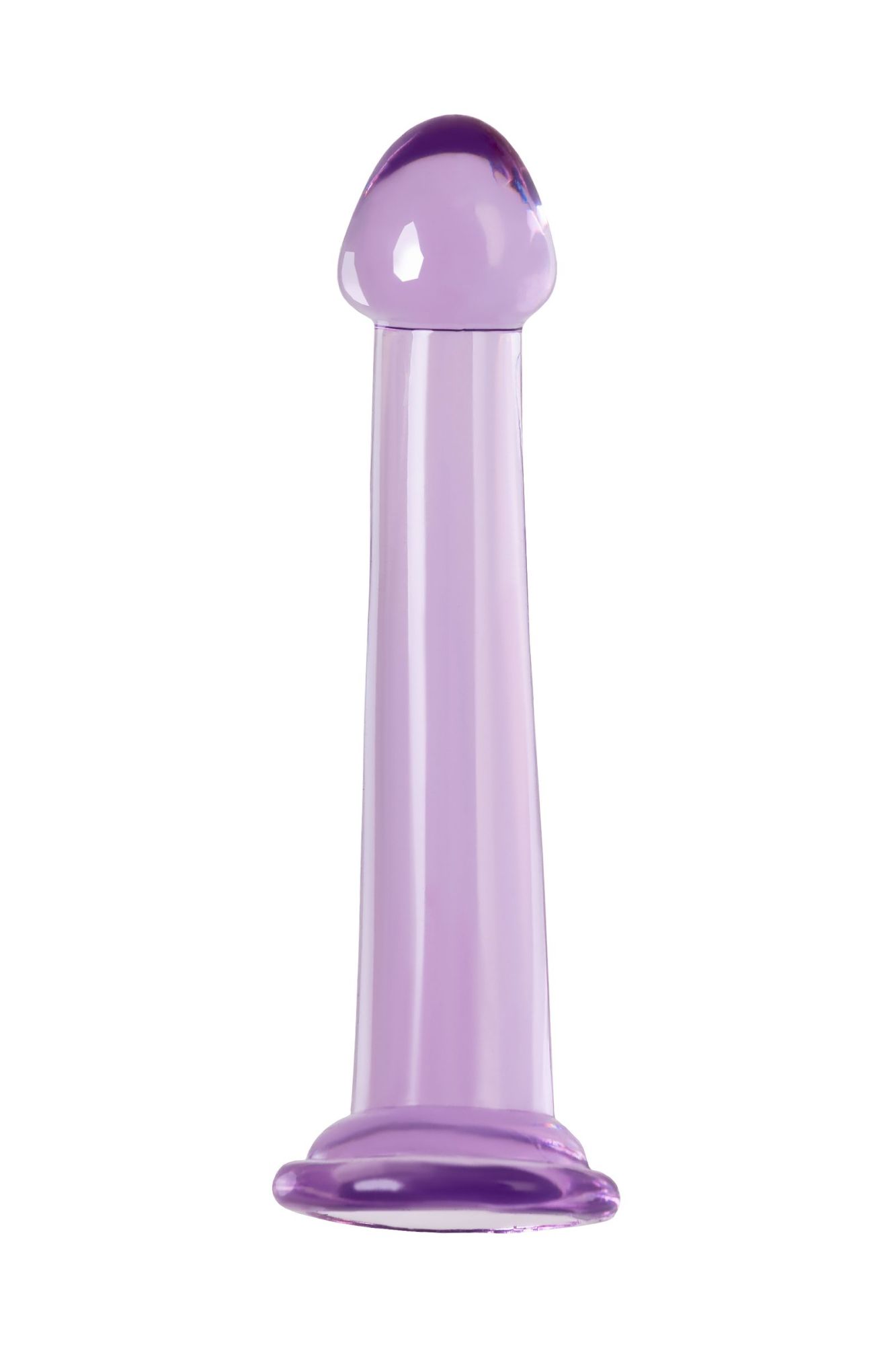 нереалистичный фаллоимитатор jelly dildo s toyfa basic, tpe, фиолетовый, 15,5 см в Сочи