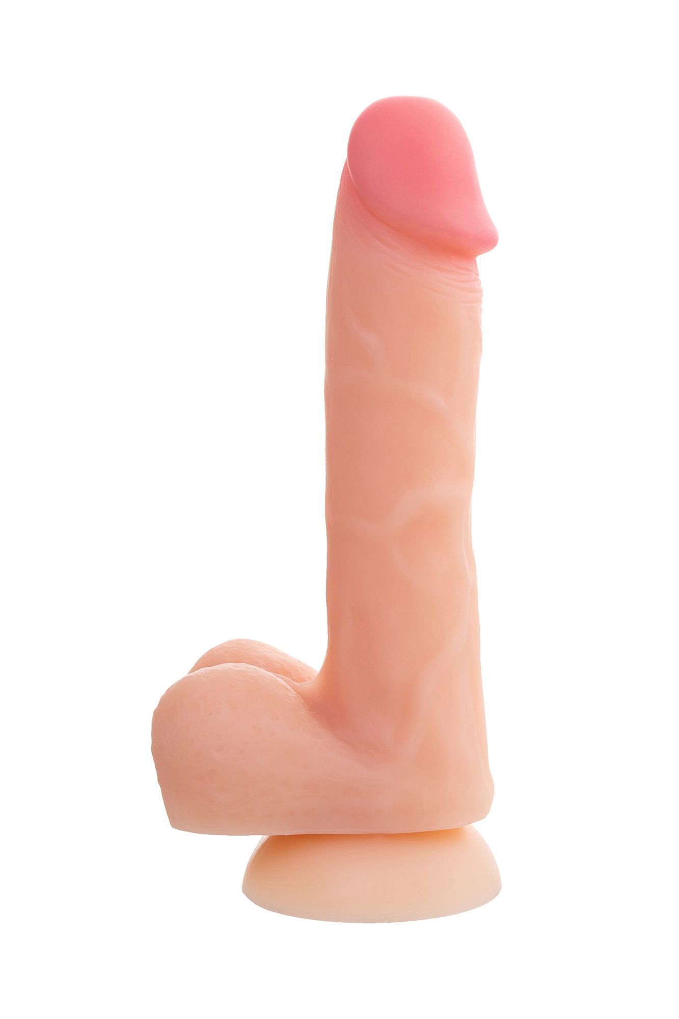 фаллоимитатор realstick silicone hugh j, телесный, 20,5 см в Сочи