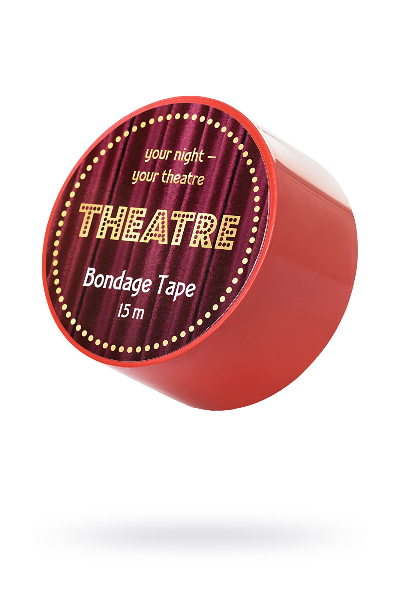 бондажный скотч theatre by toyfa, красный, 15 м. в Сочи