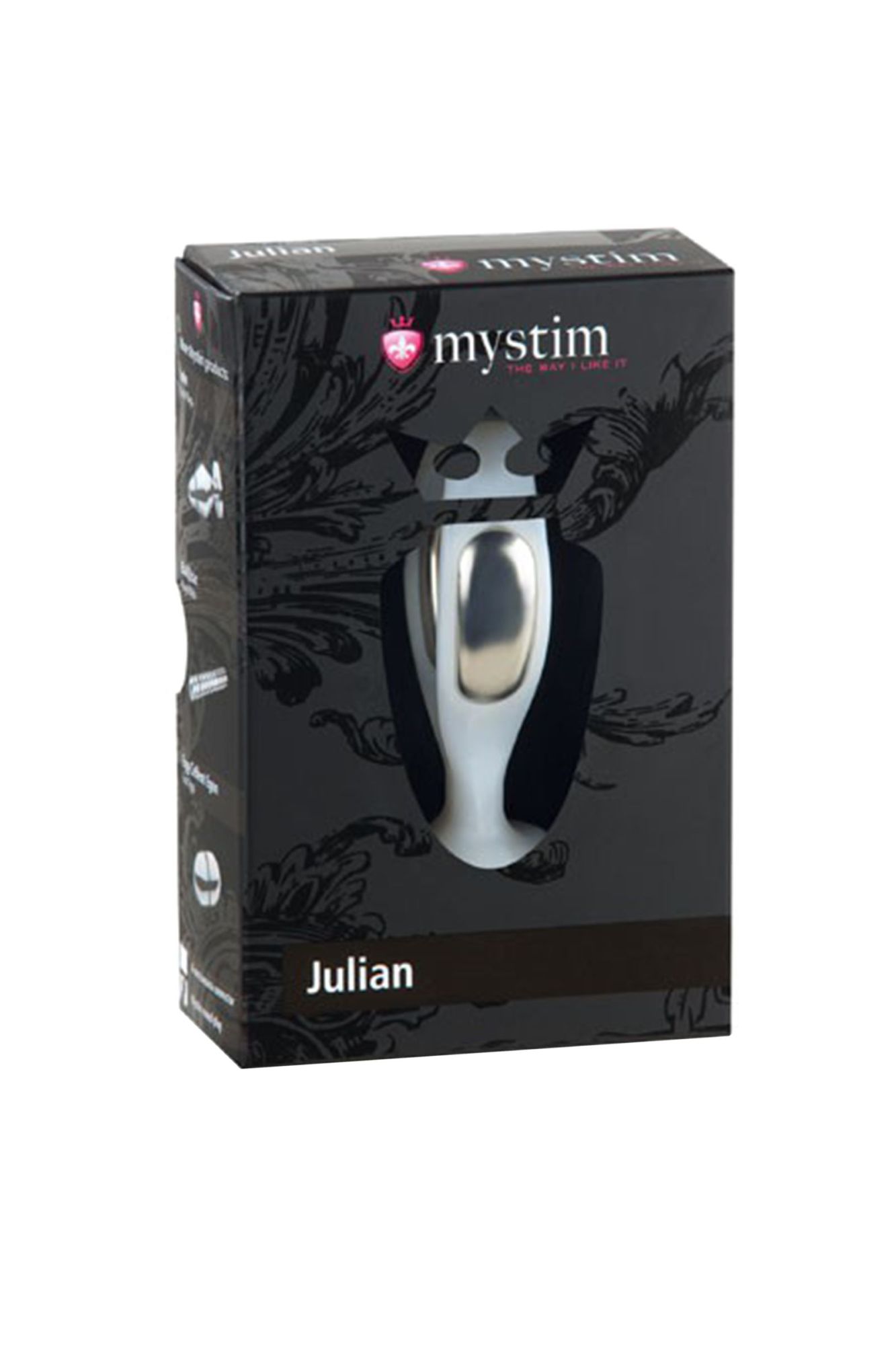 вагинальный электростимулятор mystim julian, abs пластик, белый, 7,9 см в Сочи
